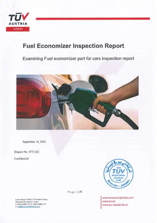 تقرير اعتماد ECO MIZER KH.4 من شركة تى يو في اوستراليا تقرير اعتماد ECO MIZER KH.4 من شركة تى يو في اوستراليا